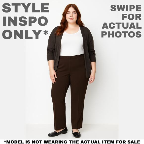 New Liz Claiborne Trousers – Size 2X – 100% Polyester 0160 - Picture 2 of 9